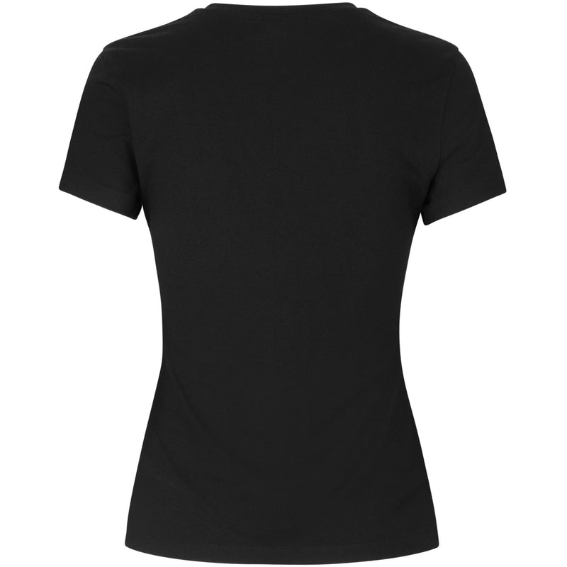 sorte t-shirt lavet i et bæredygtigt materiale